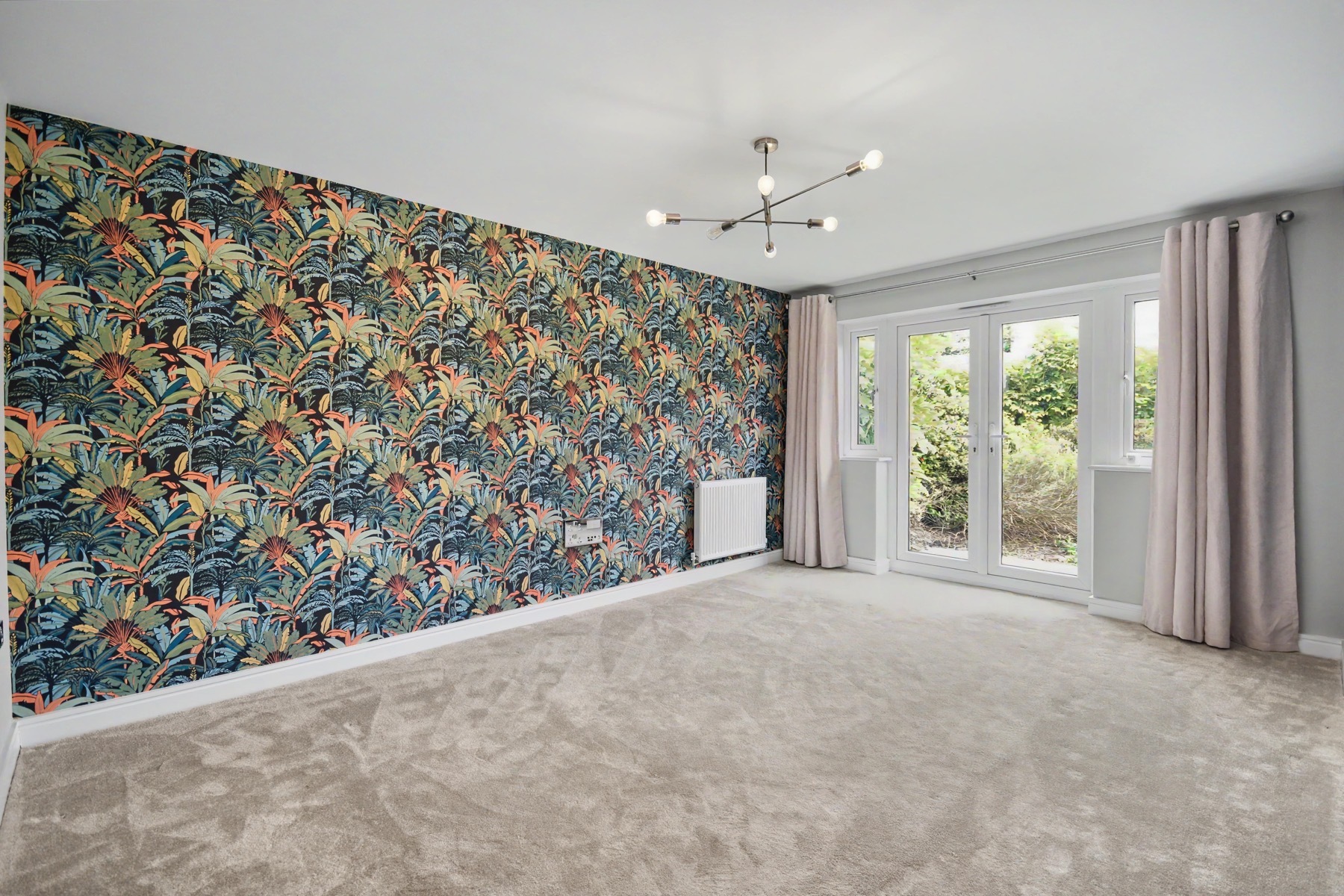 Living room in a managed rental property